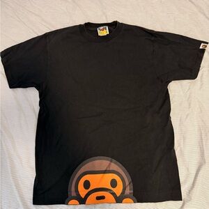 Bape Black T-Shirt  Baby Milo